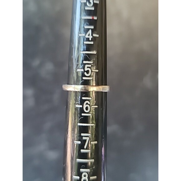 925 Sterling Silver Textured Band Ring, SIZE US 5.5 Vintage - Picture 8 of 10